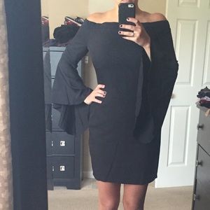 Off the shoulder mini dress